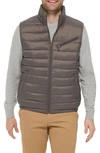 Cole Haan Men's Zip-front Puffer Vest In Charcoal