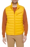 Cole Haan Men's Zip-front Puffer Vest In Yellow
