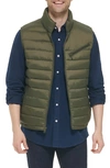 Cole Haan Men's Zip-front Puffer Vest In Army Green