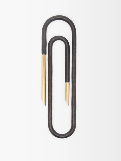 Metier Leather-coated Paperclip Bookmark