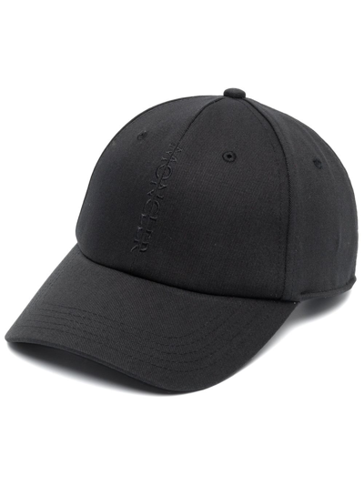 Moncler Logo-print Baseball Cap In Black