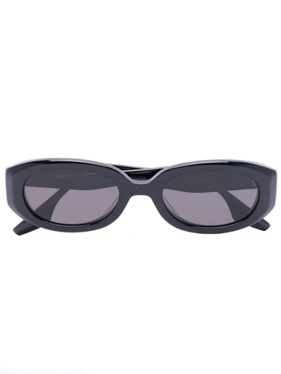 Gentle Monster Oto 01 Oval-frame Sunglasses In Black