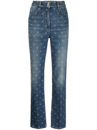 Givenchy Woman Slim Fit Jeans In Blue 4g Denim