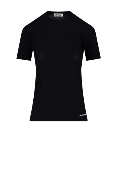 Jil Sander Classic T-shirt In Black