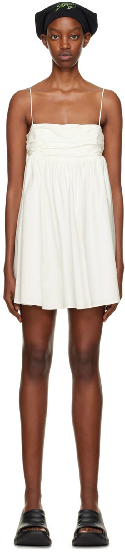 Reformation Catarina A-line Minidress In White