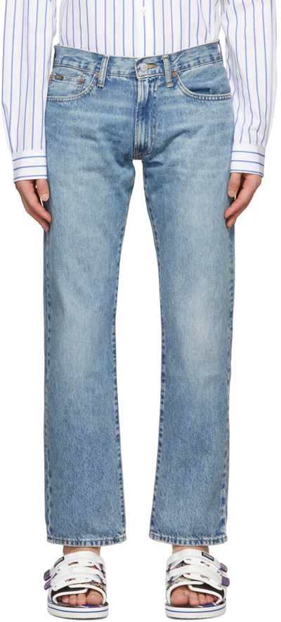 Polo Ralph Lauren Blue Classic Fit Jeans In Liem Wash