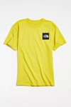 The North Face Heavyweight Logo Tee In Dark Yellow