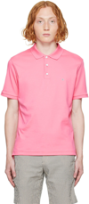 Rag & Bone Pink Interlock Polo In Pink