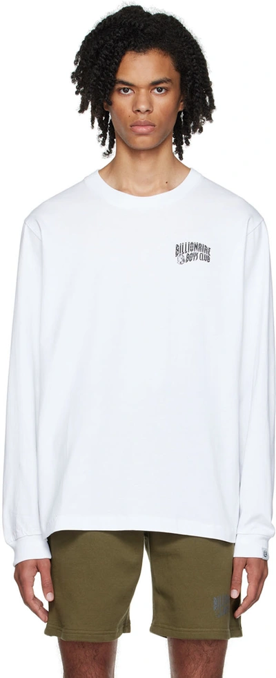 Billionaire Boys Club White Printed Long Sleeve T-shirt