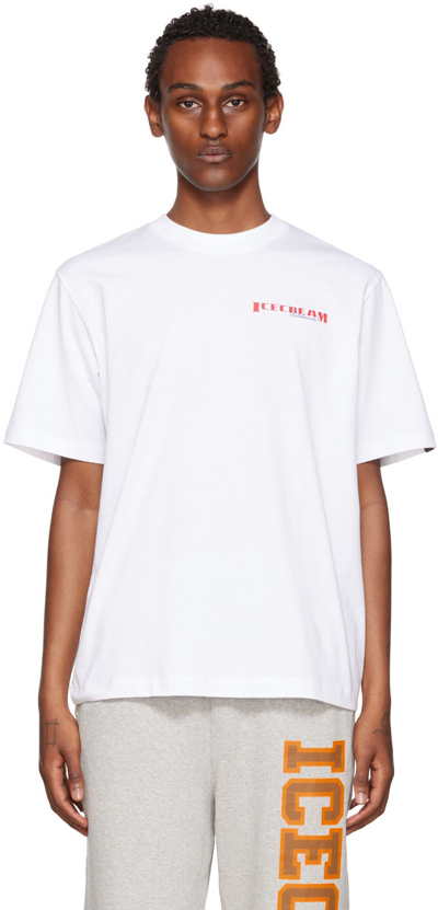 Icecream Waitress Logo-print Cotton-jersey T-shirt In White