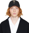 Ralph Lauren Bear-embroidered Cotton Baseball Cap In Polo Black