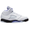 Jordan 5 Retro Little Kids' Shoes In White/purple/black