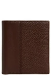 Nordstrom Midland Compact Leather Wallet In Brown Bean