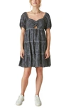 LUCKY BRAND TIERED EYELET DRESS