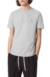 Allsaints Brace Tonic Crewneck T-shirt In Heath Grey