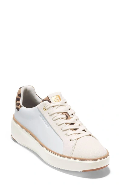 Cole Haan Grandpro Topspin Sneaker In White-leopard Print