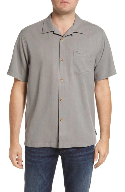 Tommy Bahama Coastal Breeze Silk Blend Button-up Shirt In Shadow