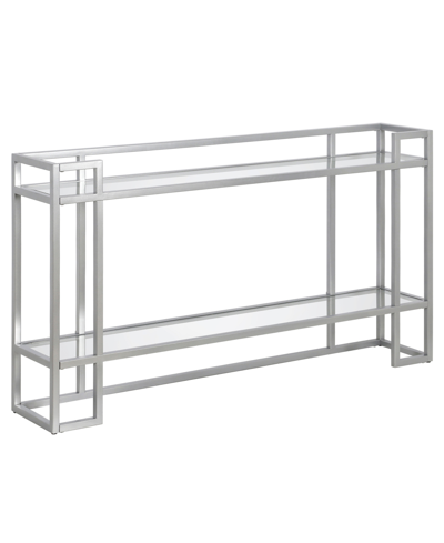 Hudson & Canal Uriel 52" Console Table In Silver-tone