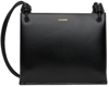 JIL SANDER BLACK SMALL GIRO SHOULDER BAG