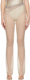 Vaillant Ssense Exclusive Beige Trousers In Meshtan