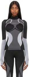 Misbhv X Browns Base Layer Ski Top In Black/white