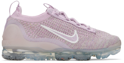 Nike Women's Air Vapormax 2021 Fly Knit Running Sneakers From Finish Line In Lt Arctic Pink/iced Lilac/summit White
