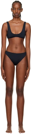 Kye Intimates Ssense Exclusive Black Dip Bikini In Black