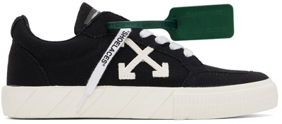 Off-white Black Arrow Low-top Sneakers In Black White