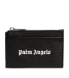 PALM ANGELS LEATHER ZIPPED CARD HOLDER