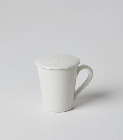 Brunello Cucinelli Ceramic Mug With Lid In Neutrals