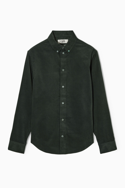 Cos Regular-fit Corduroy Shirt In Green | ModeSens