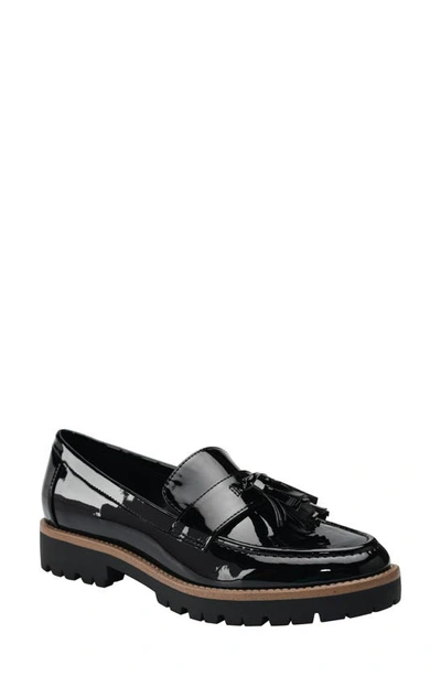 Bandolino Fillup Lug Sole Tassel Loafer In Black01