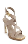 Dkny Women's Mabel Strappy Slingback Sandals In Light Toffee