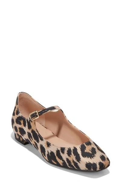 Cole Haan Bridge Mary Jane Ballet Flat In Leopard