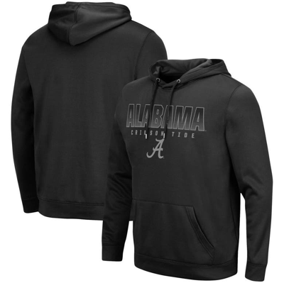 Colosseum Black Alabama Crimson Tide Blackout 3.0 Pullover Hoodie