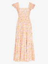 Rixo London Kendall Floral-print Cotton-poplin Midi Dress In Pink