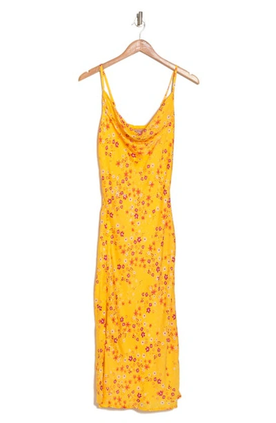 Bcbgeneration Cowl Neck Slip Dress In Summer Daisy