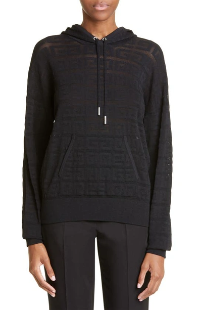 Givenchy Crystal Embellished Hoodie In Black