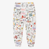 Dolce & Gabbana Smemo-print Jogging Pants In White