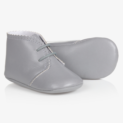 Paz Rodriguez Grey Pre-walker Baby Shoes