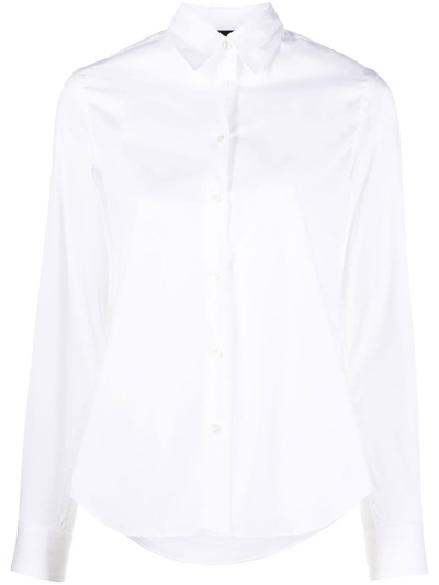 Aspesi Camicia In Popeline Di Cotone In White
