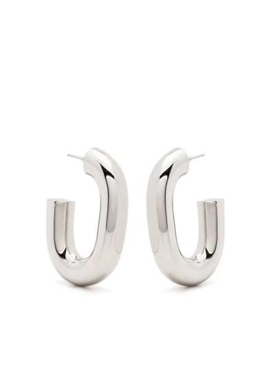 Paco Rabanne Xl Link Hoop Earrings In P040