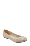Bandolino Women's Edition Ballet Flats Women's Shoes In Gold Glitz