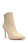 Schutz Women's Mikki Pointed Toe High Heel Booties In Oyster