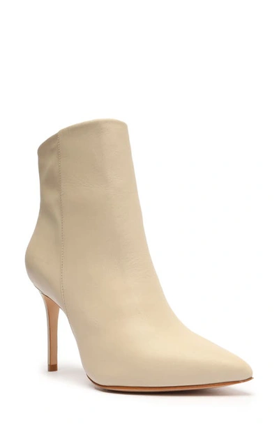 Schutz Women's Mikki Pointed Toe High Heel Booties In Oyster