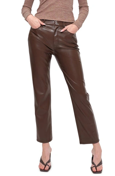 Jonathan Simkhai Women's Dasha Vegan Leather Straight-leg Pants In Black