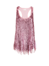 Etro Woman Pink Sequin Top In Pink