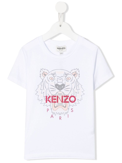 Kenzo Tiger T-shirt In White