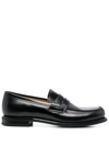 Church's Loafers Churchs Tunbridge Loafer In Brushed Leather In Black