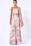 Alexis Women's Lio Asymmetric Maxi Dress In Pink,green